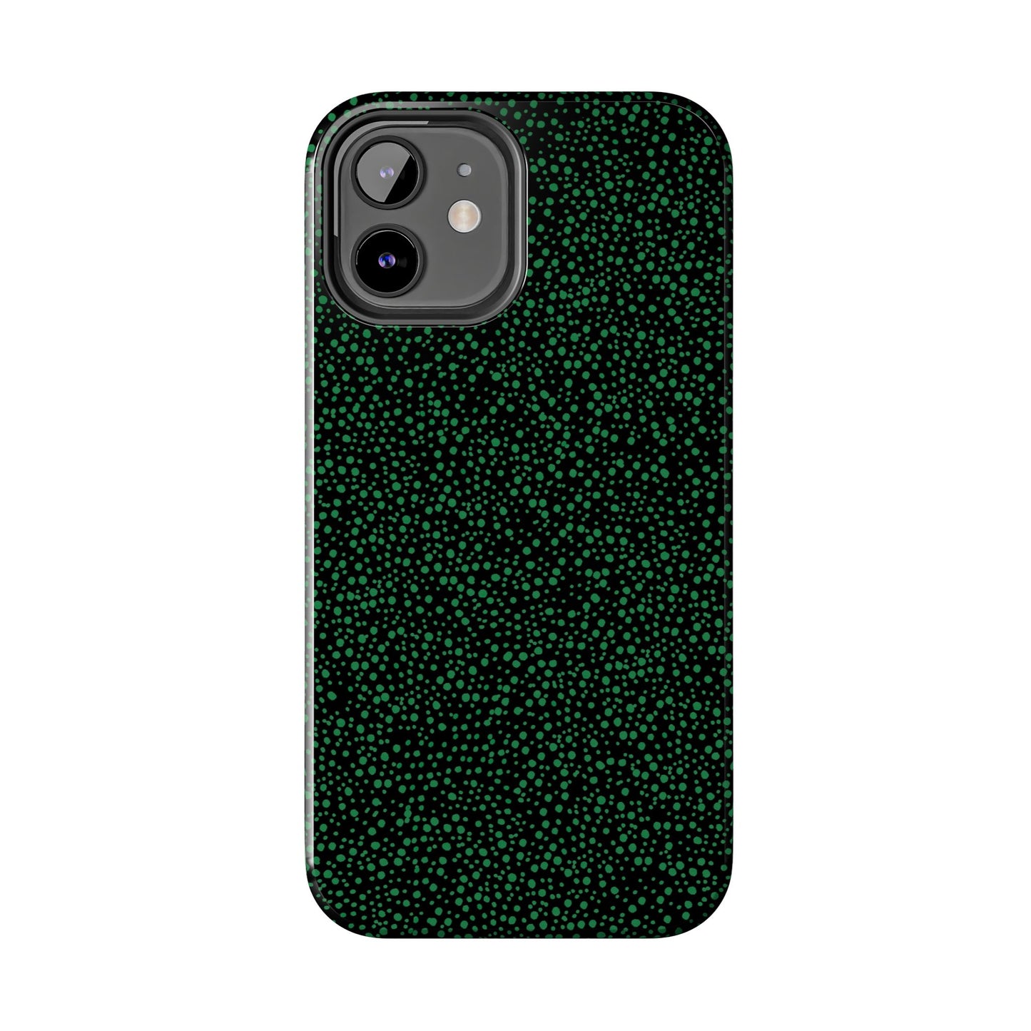 Confetti Black / Green Phone Case