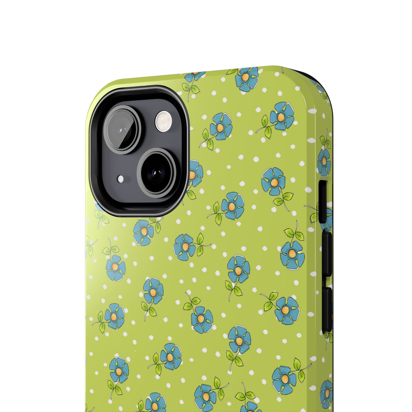 Daisy Dots Green Phone Case