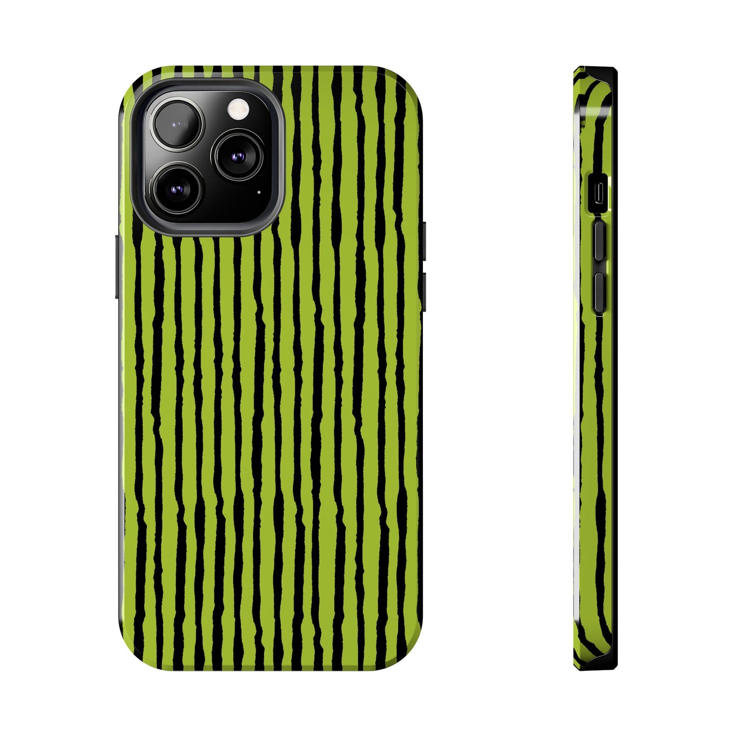 Sorta Stripe Green / Black Phone Case