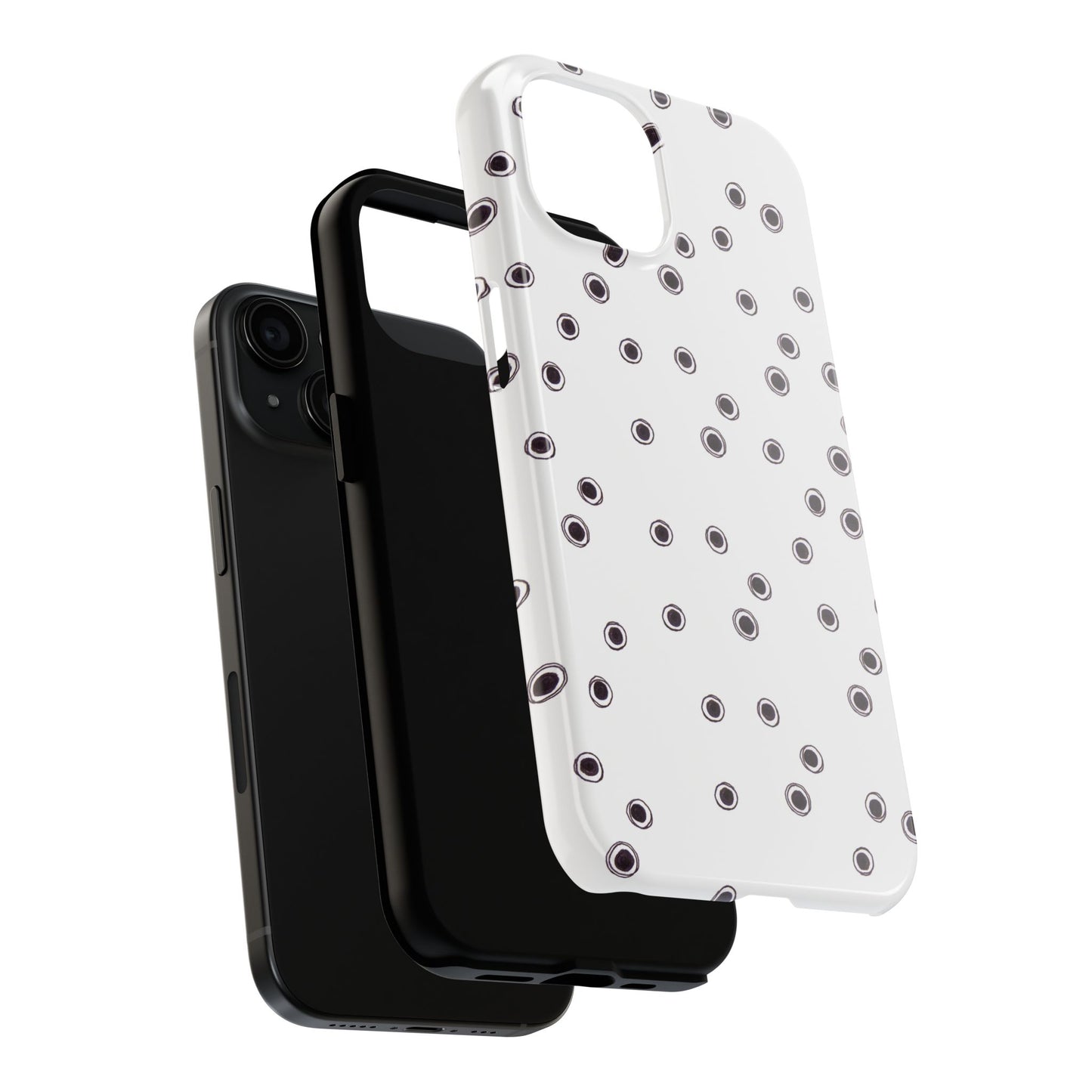 Halo Dots White Phone Case