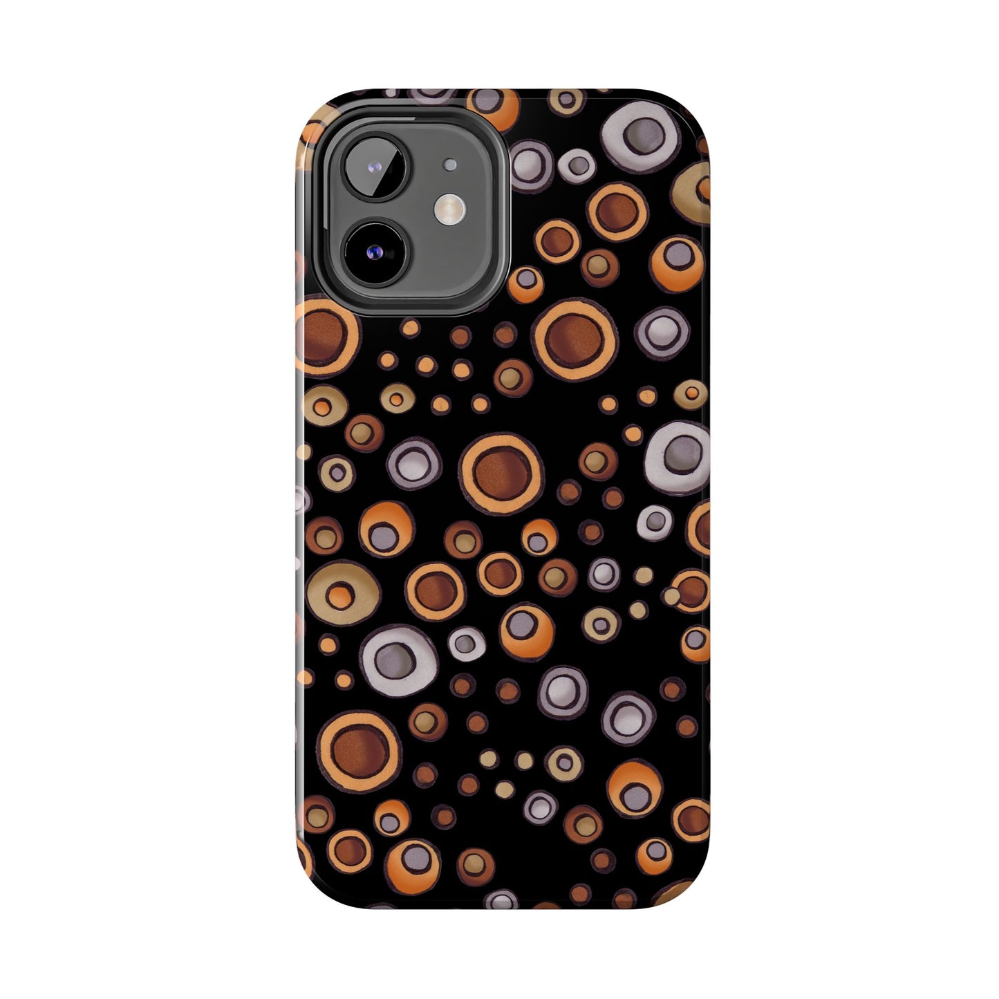 Doggy Dots Black Phone Case
