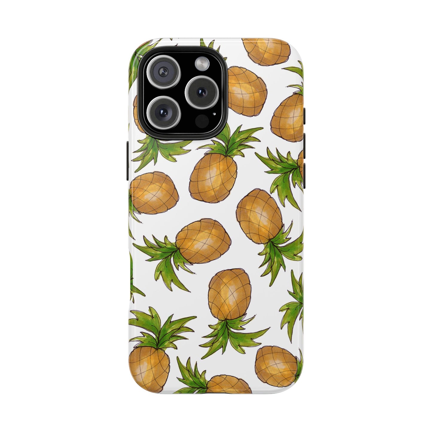 Pineapple Toss White Phone Case
