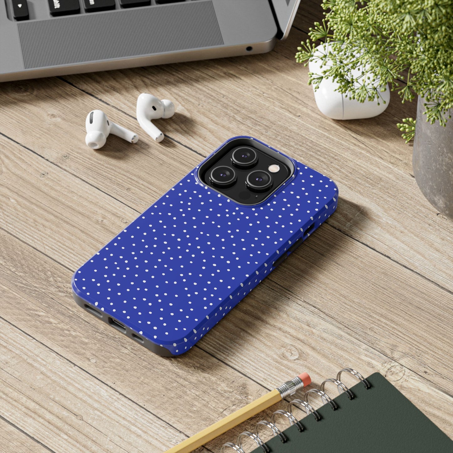 Dinky Dots Blue / White Phone Case