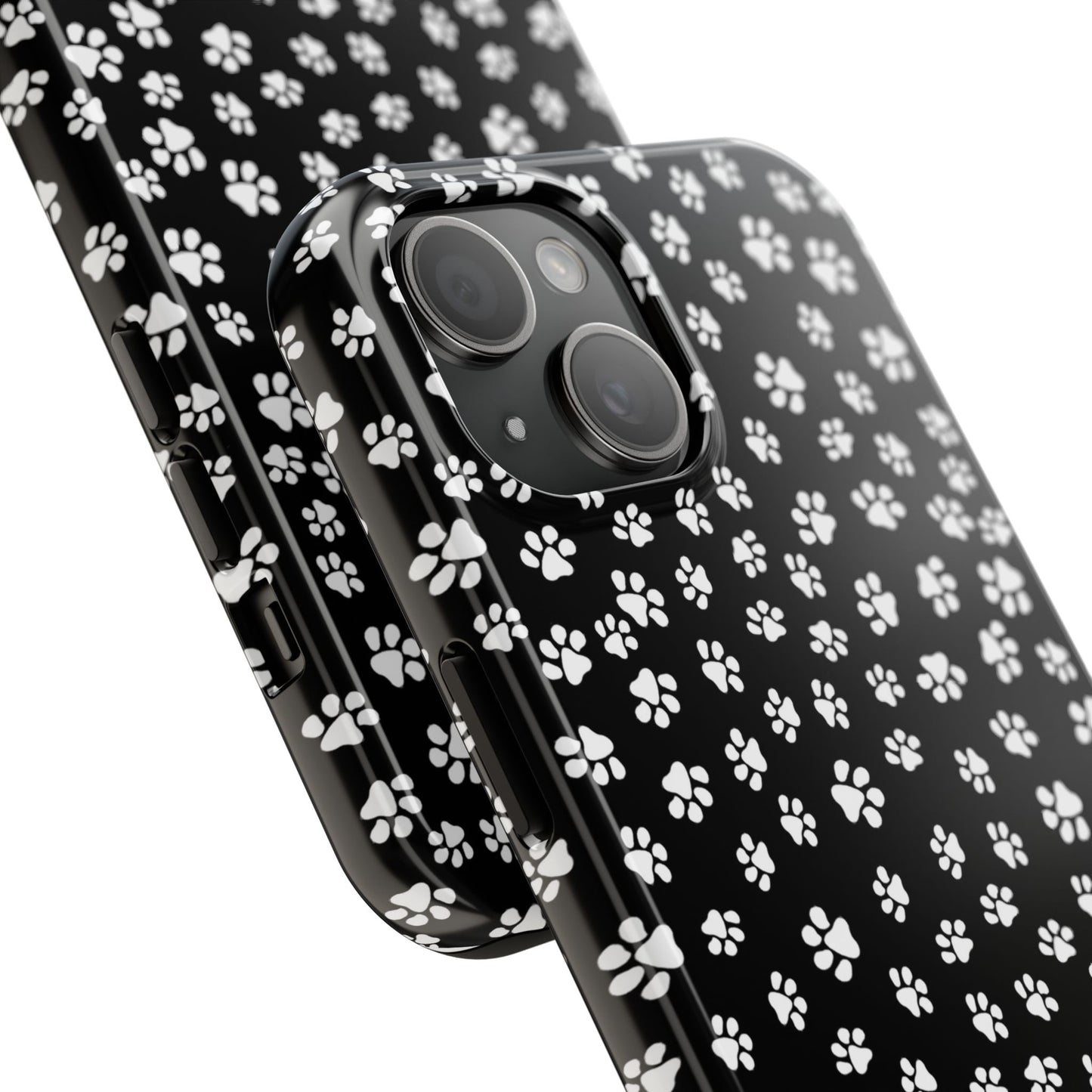 Little Paws Black / White Phone Case