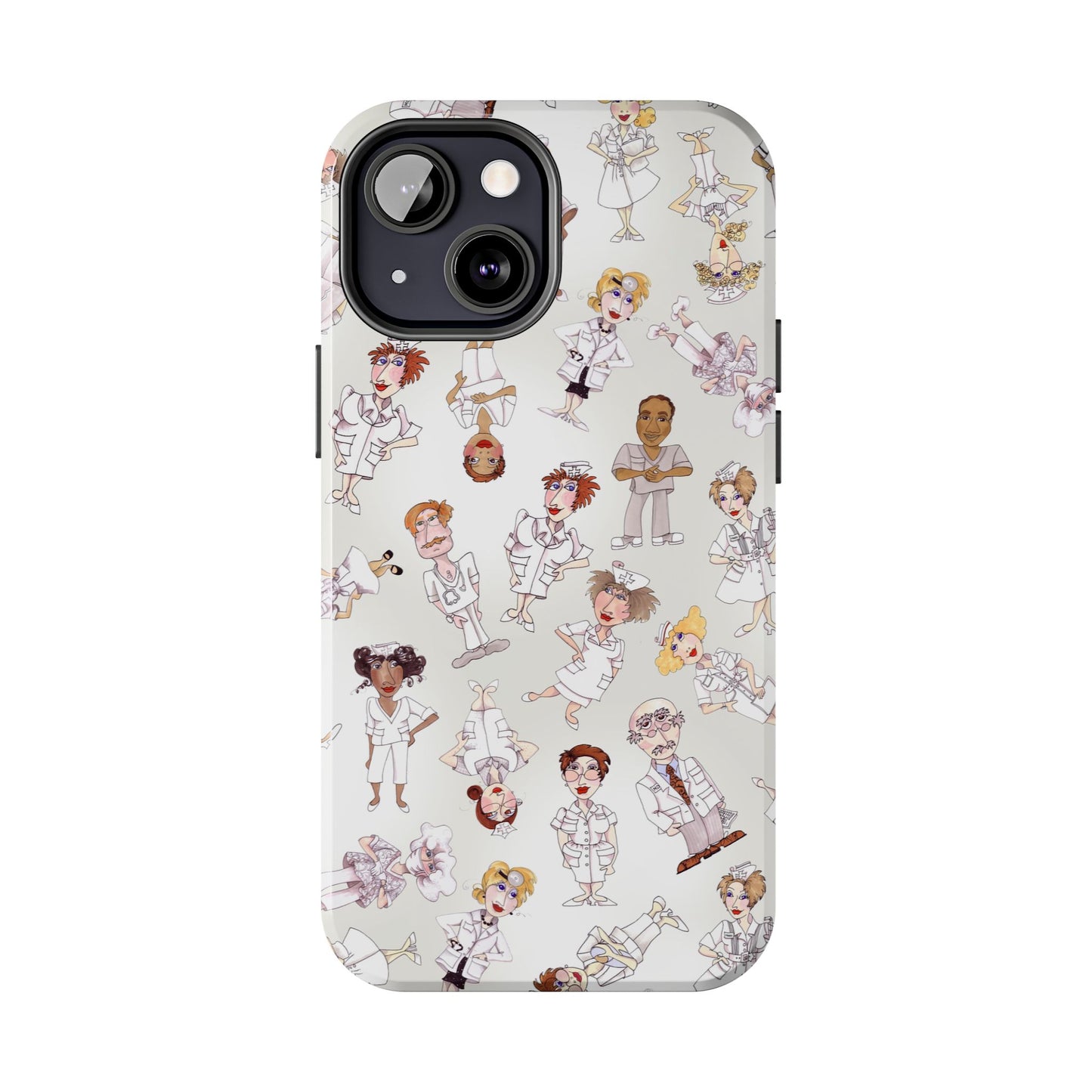 Tossed Nurses Gray Phone Case