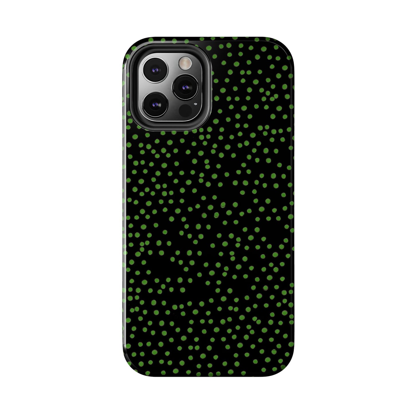 Dinky Dots Black / Green Phone Case