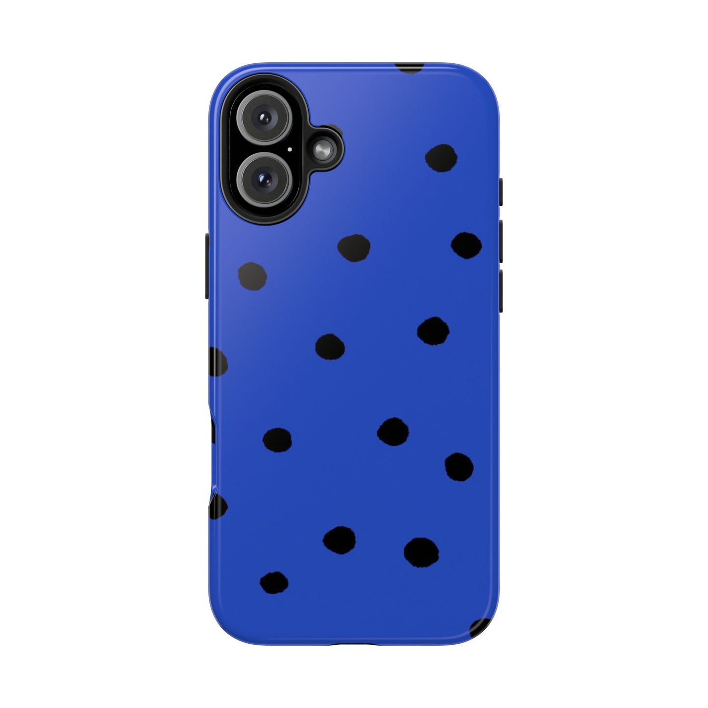 Dinky Dots Blue / Black Phone Case