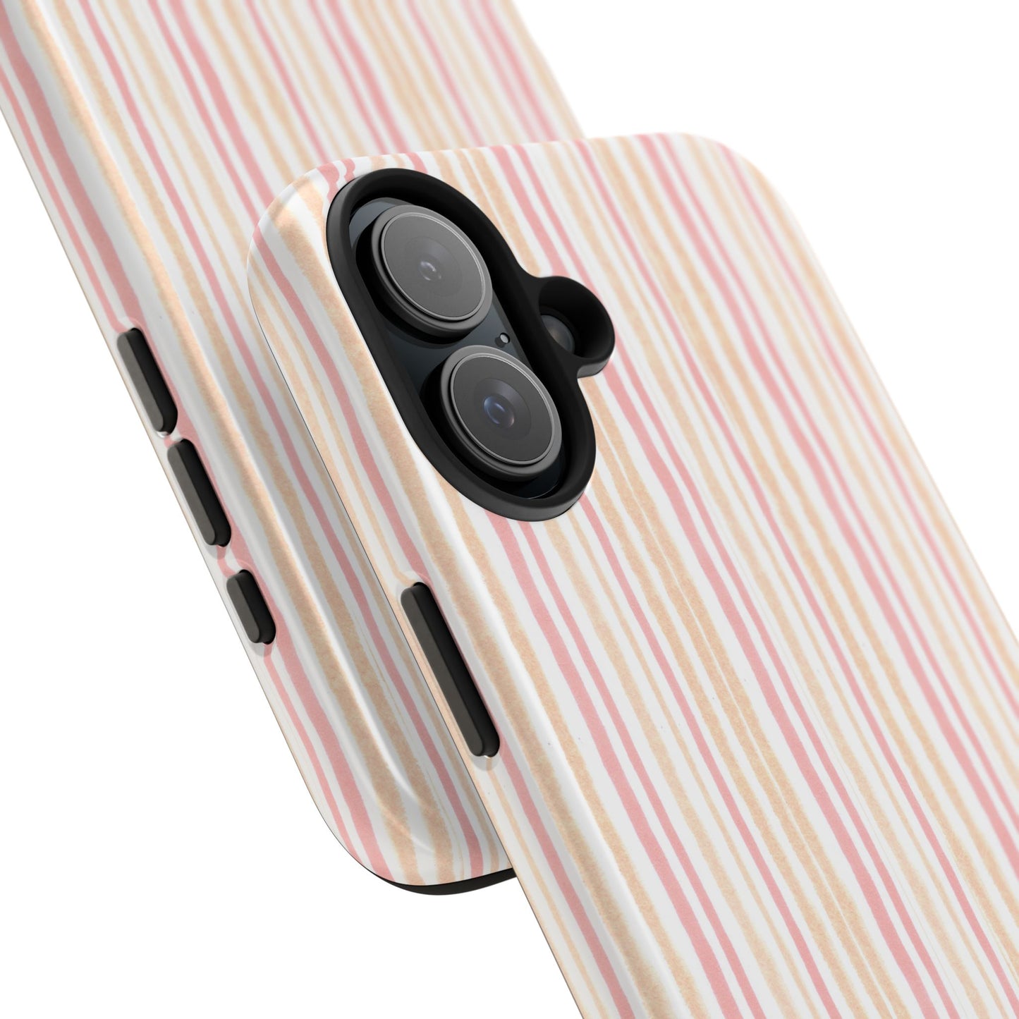 Tri Stripe Peach Phone Case