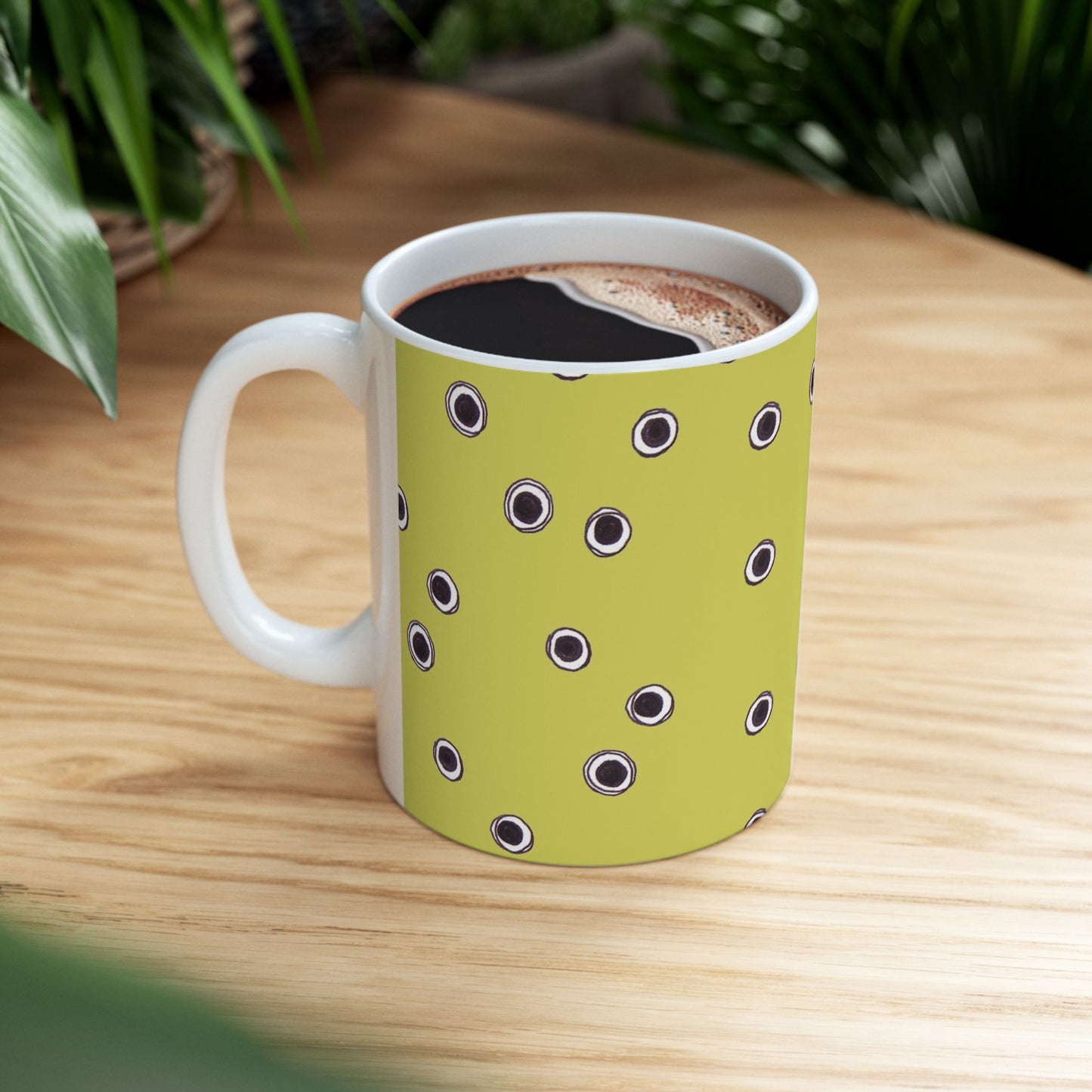 Halo Dots Green / Black Cup