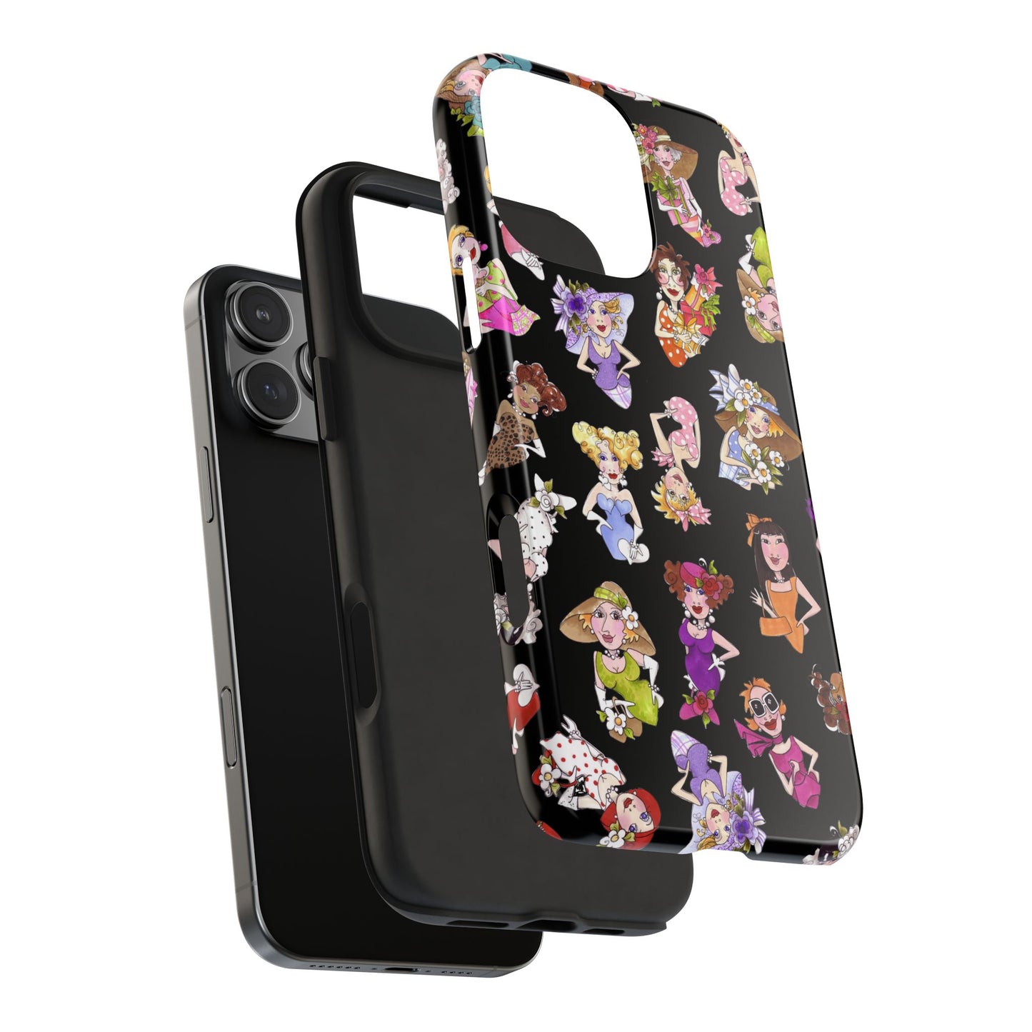 Fast Women Tossed Black Phone Case