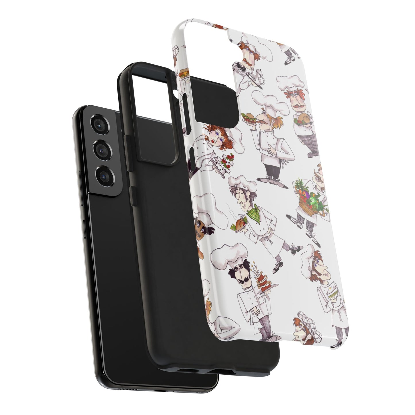 Tossed Chefs White Phone Case