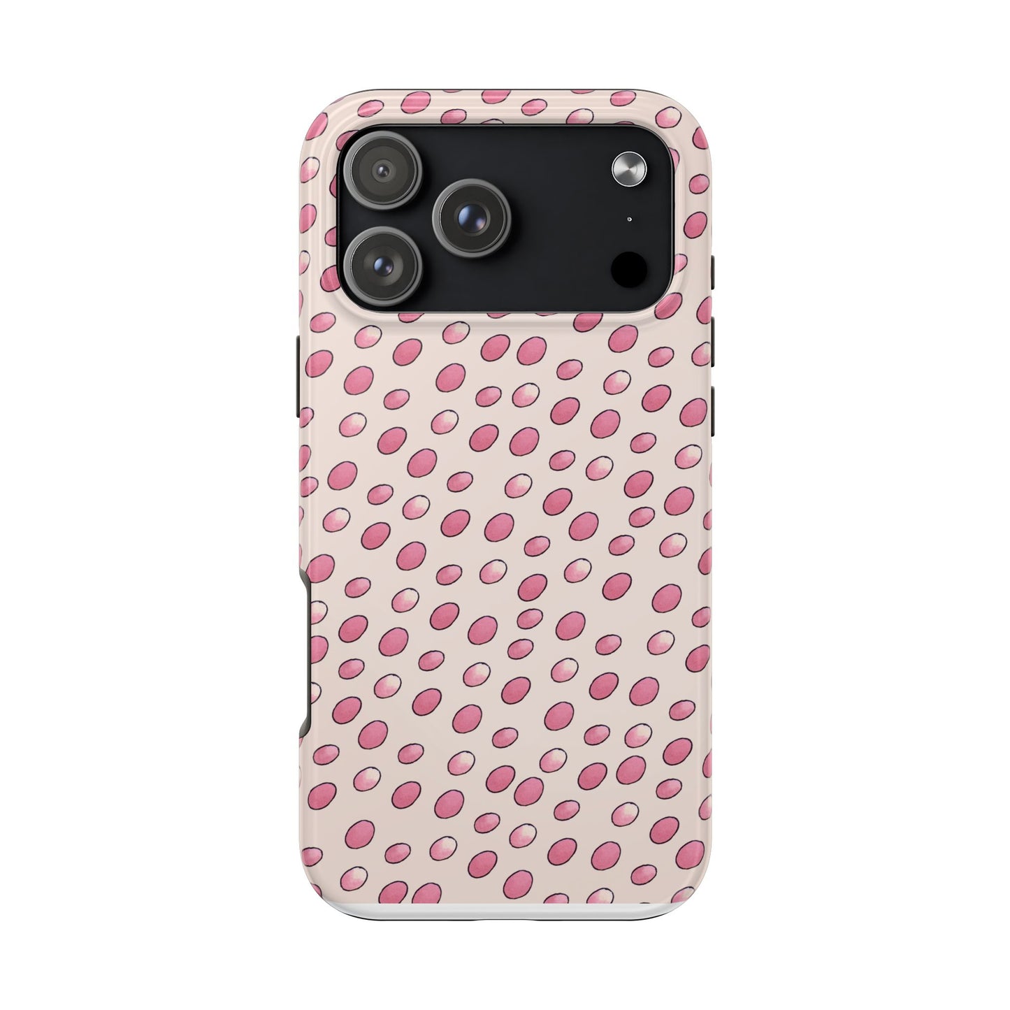 Egg Dots Vanilla / Pink Phone Case