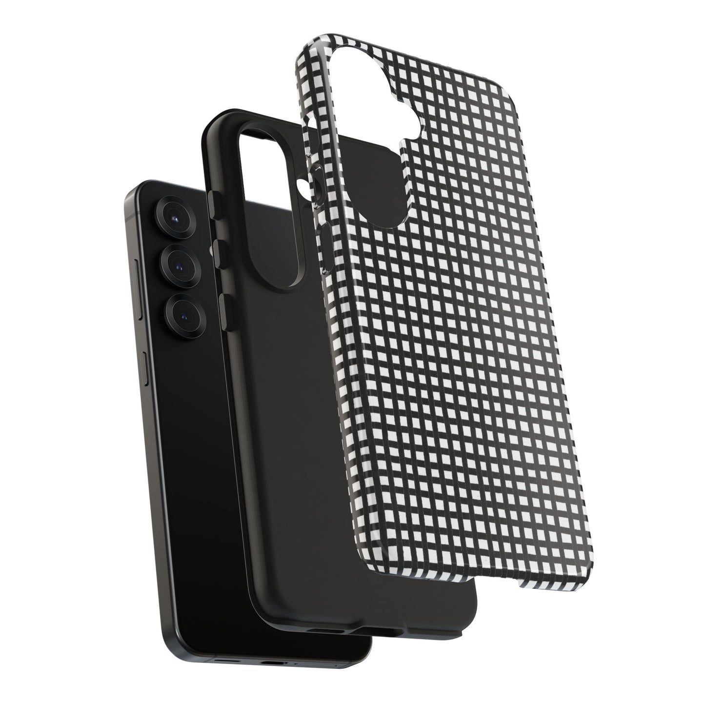 Chipper Check Black / White Phone Case