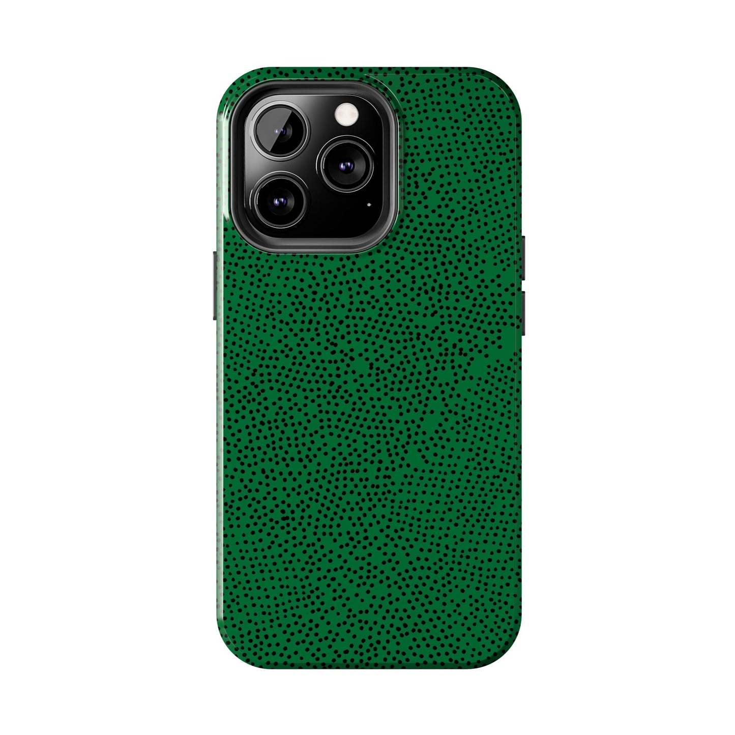 Mini Dot Green / Black Phone Case