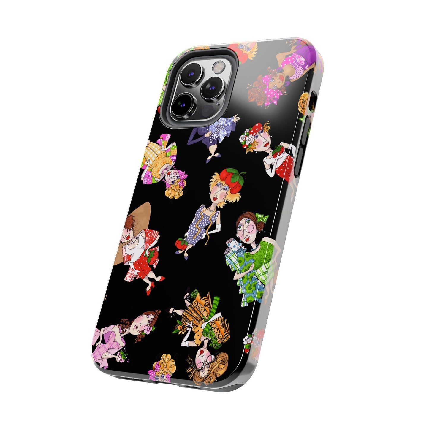 Fun Ladies Tossed Black Phone Case