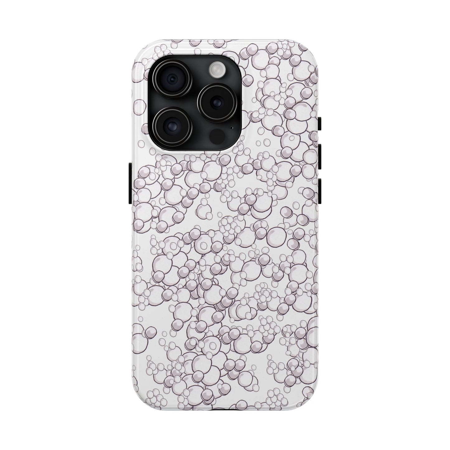 Bubble Dots White Phone Case
