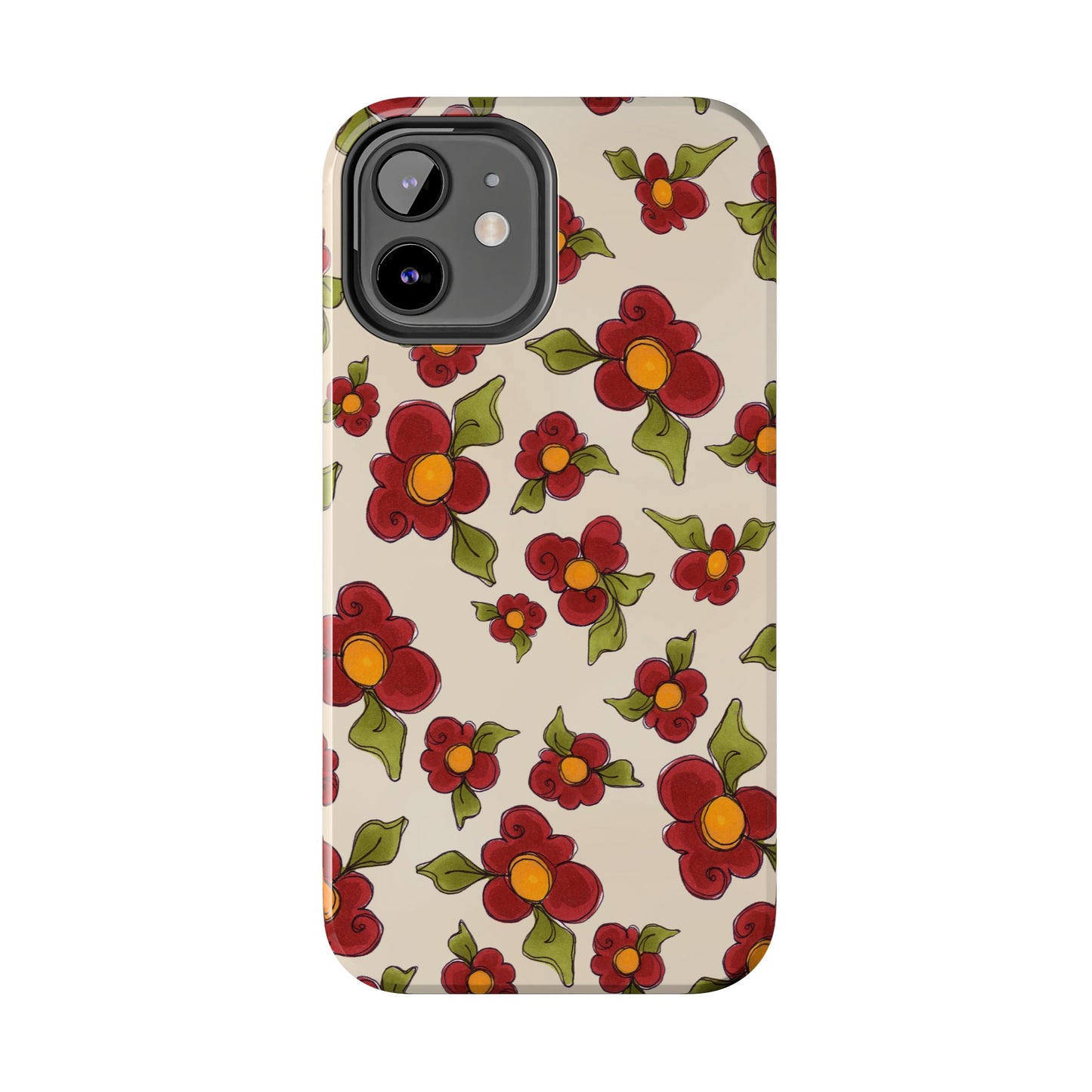 Chili Pepper Daisies Phone Case
