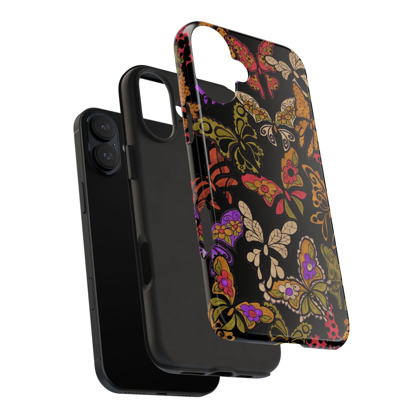 Flighty Black Phone Case