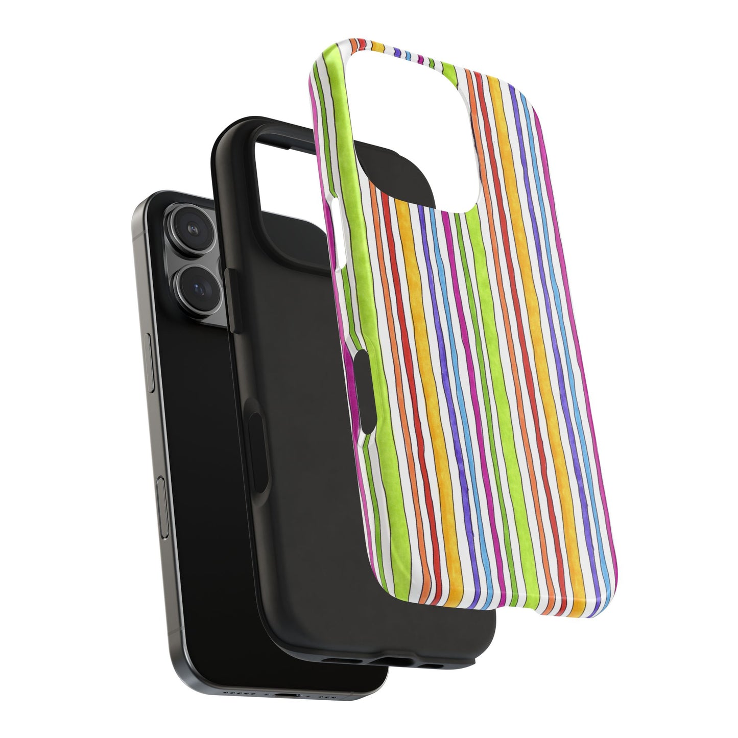 Stripe Fancy White Phone Case