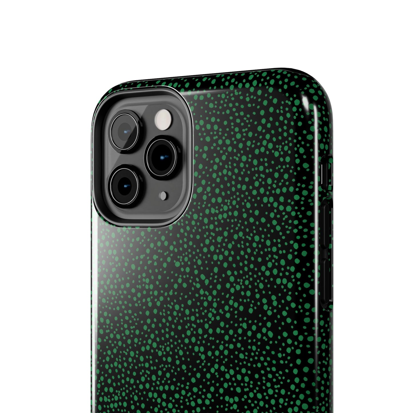 Confetti Black / Green Phone Case
