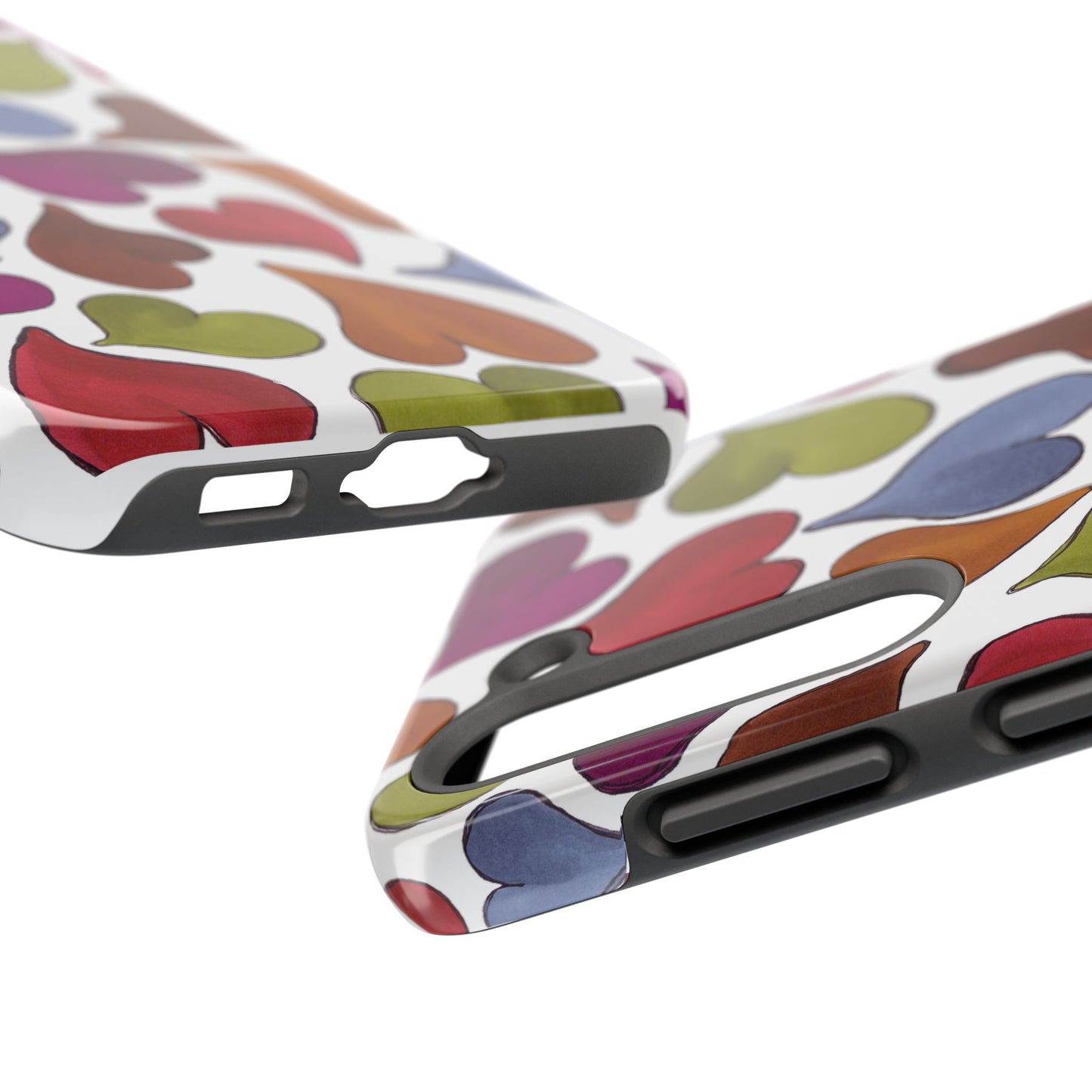 Big Hearted White Phone Case