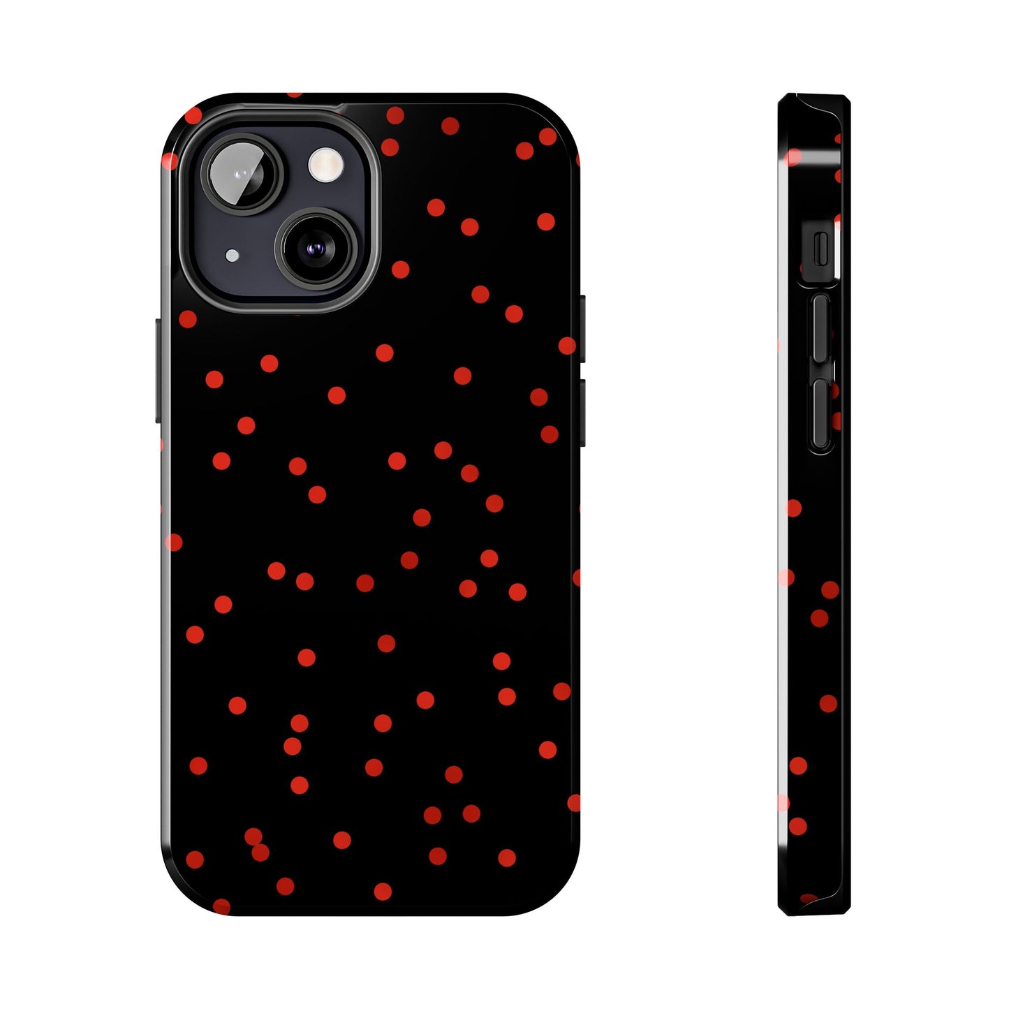 Space Dots Black / Red Phone Case