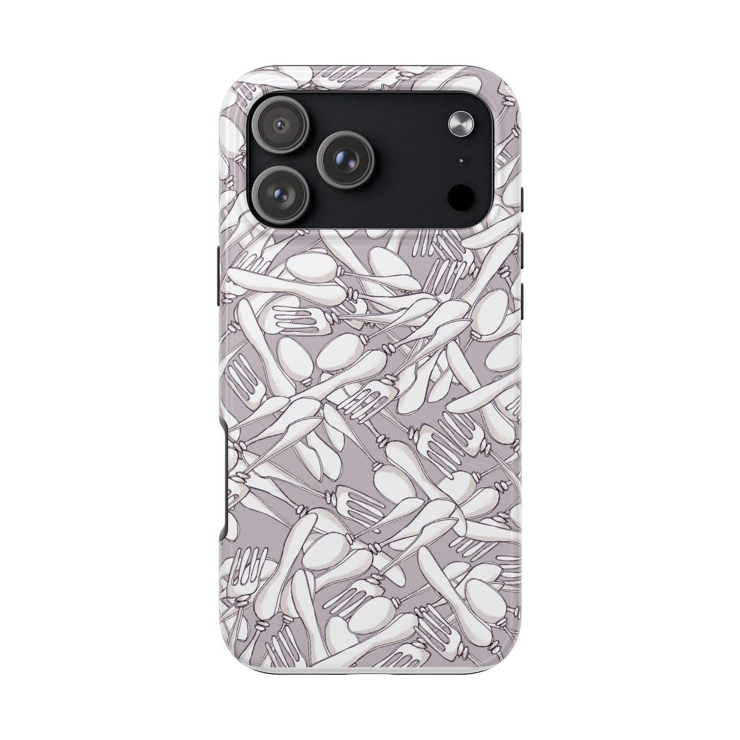 Silverware Wars Silver Phone Case