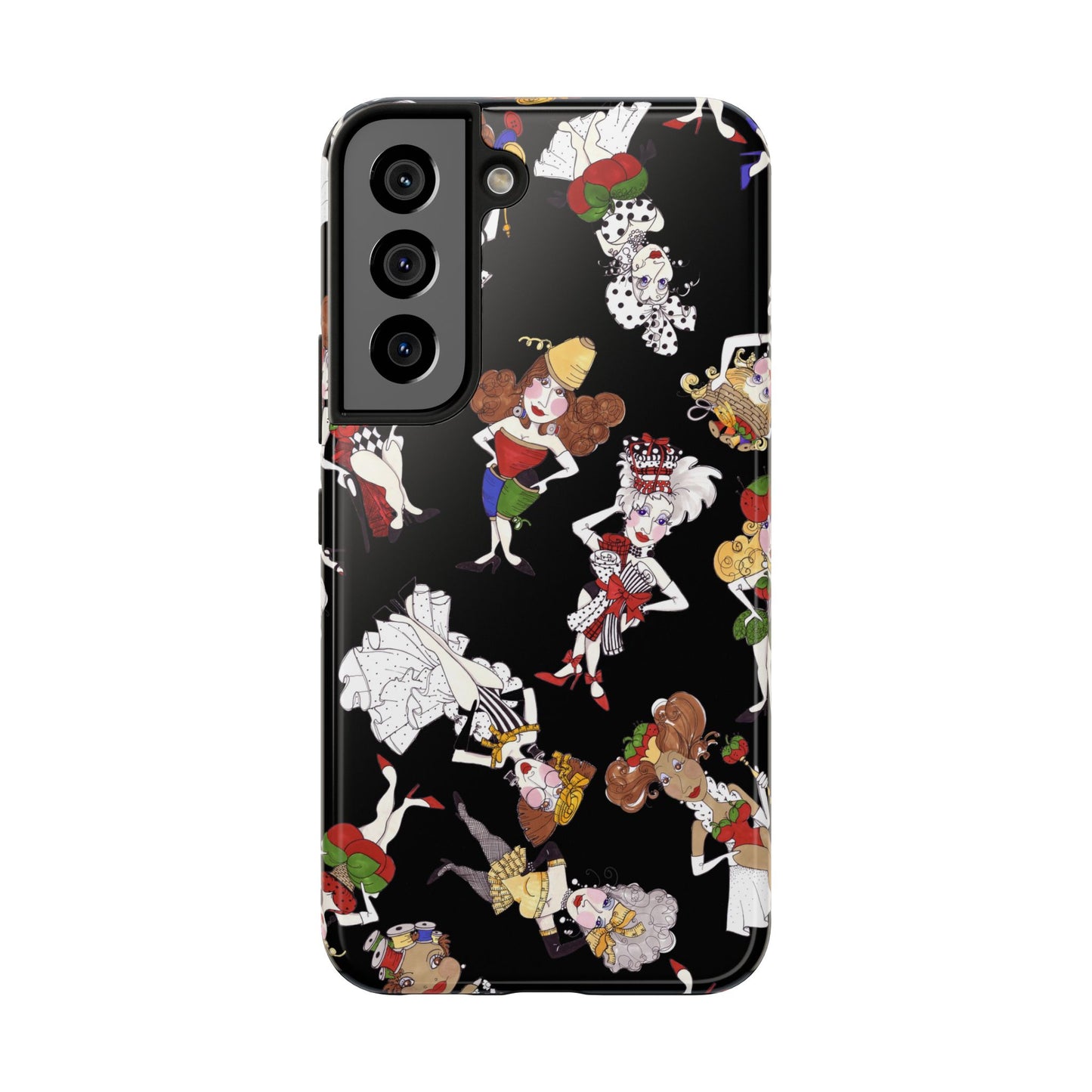Sew Tossed Black Phone Case