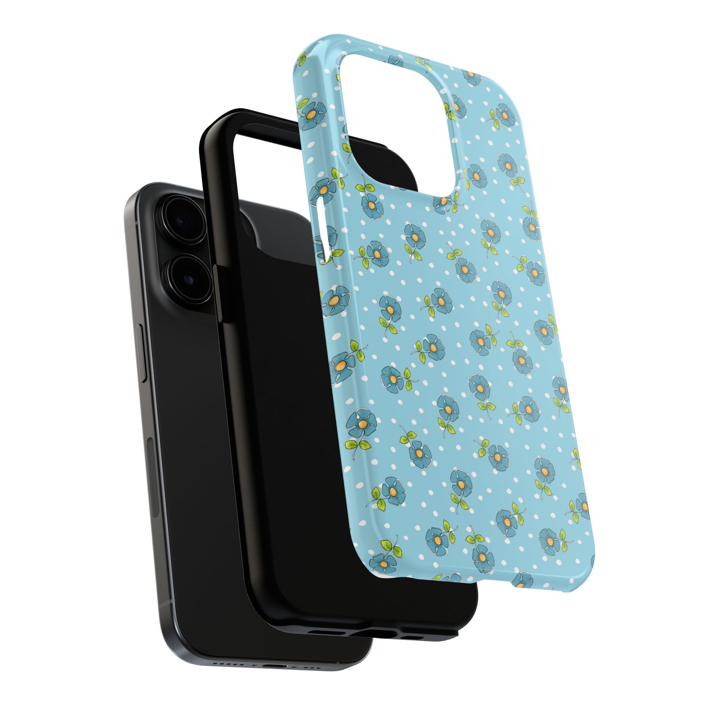 Daisy Dots Turquoise Phone Case