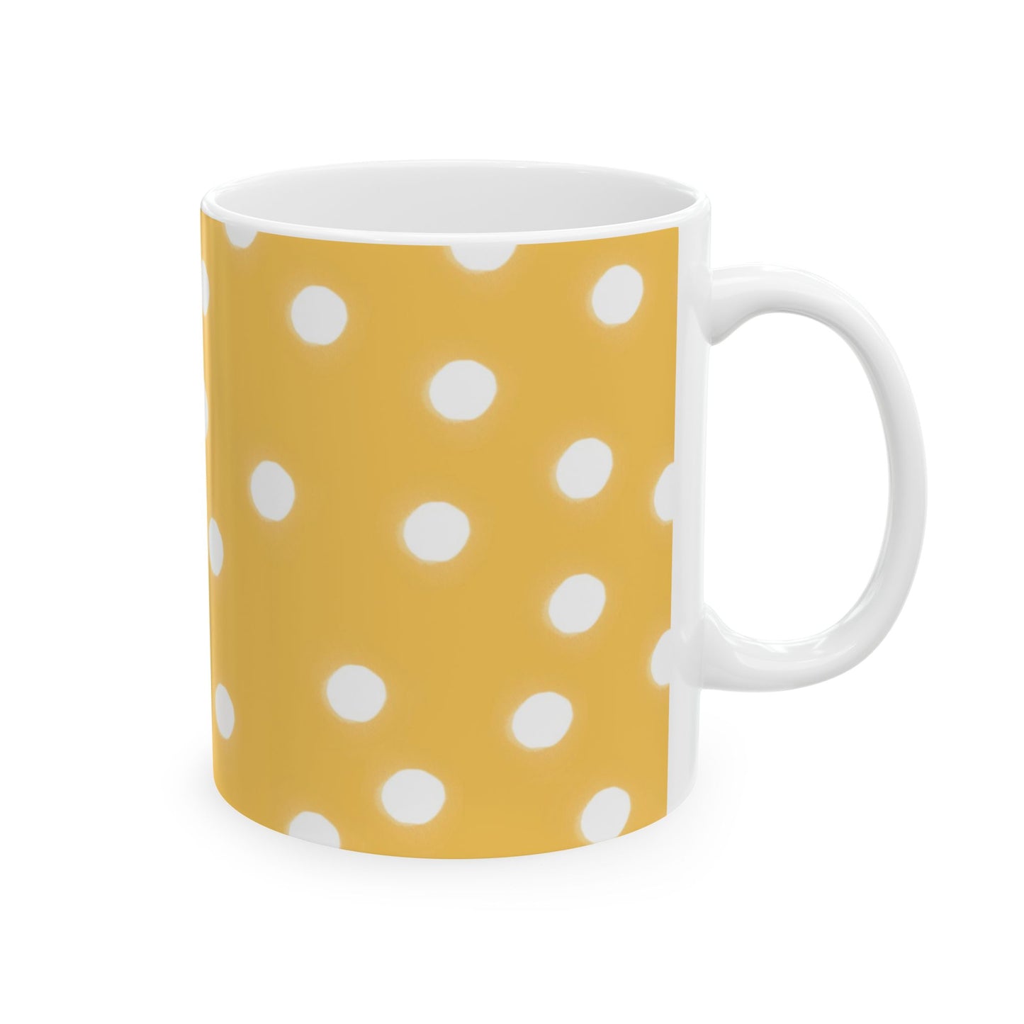 Jumbo Dots Yellow / White Cup