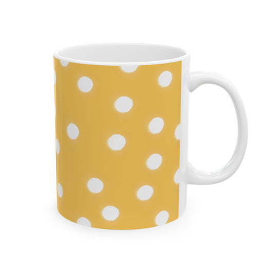 Jumbo Dots Yellow / White Cup