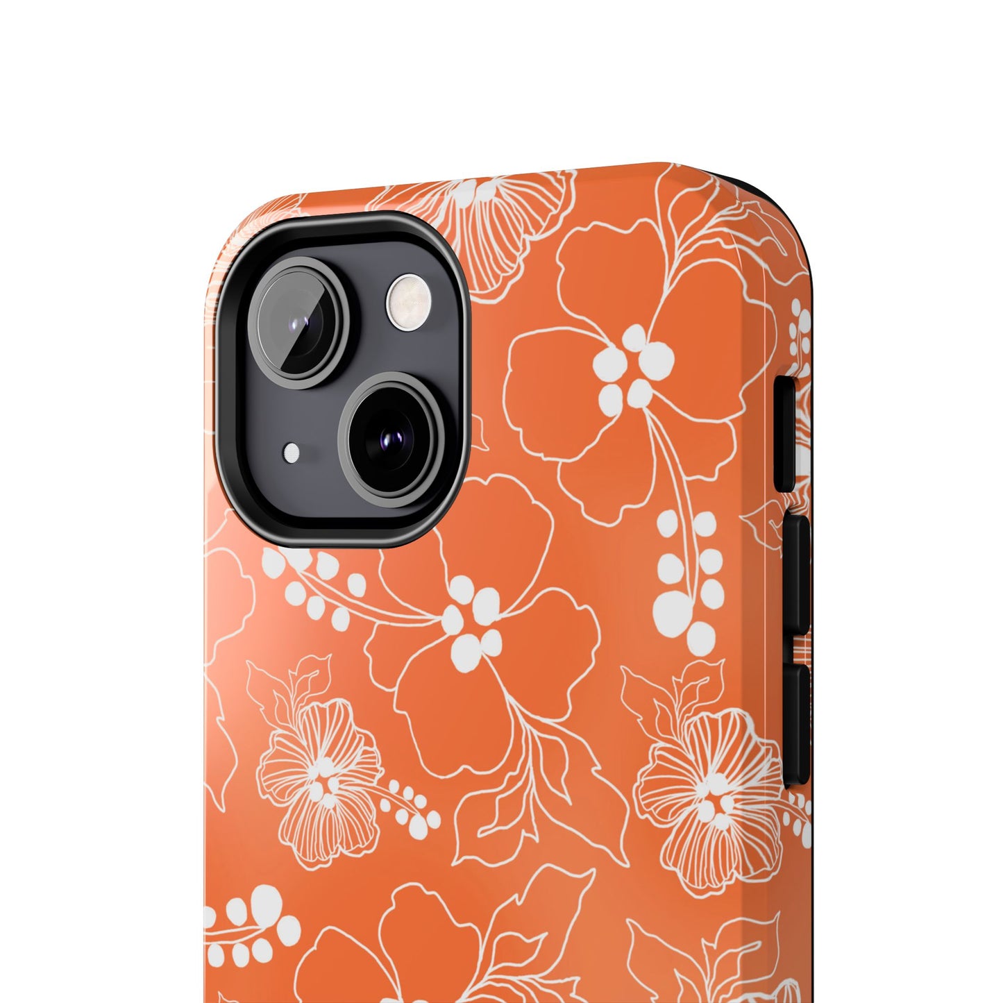 Lacey Hibiscus Coral Phone Case