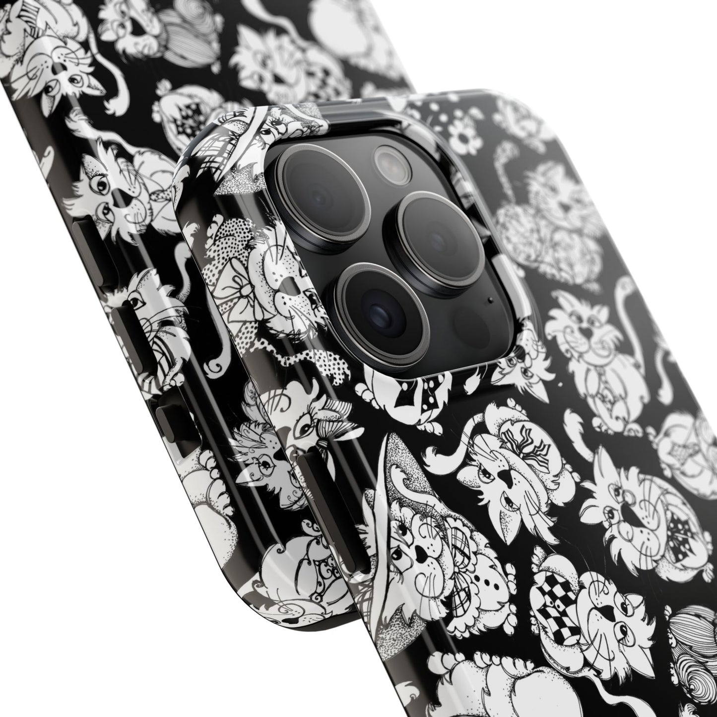 So Kitties Tossed Black Phone Case