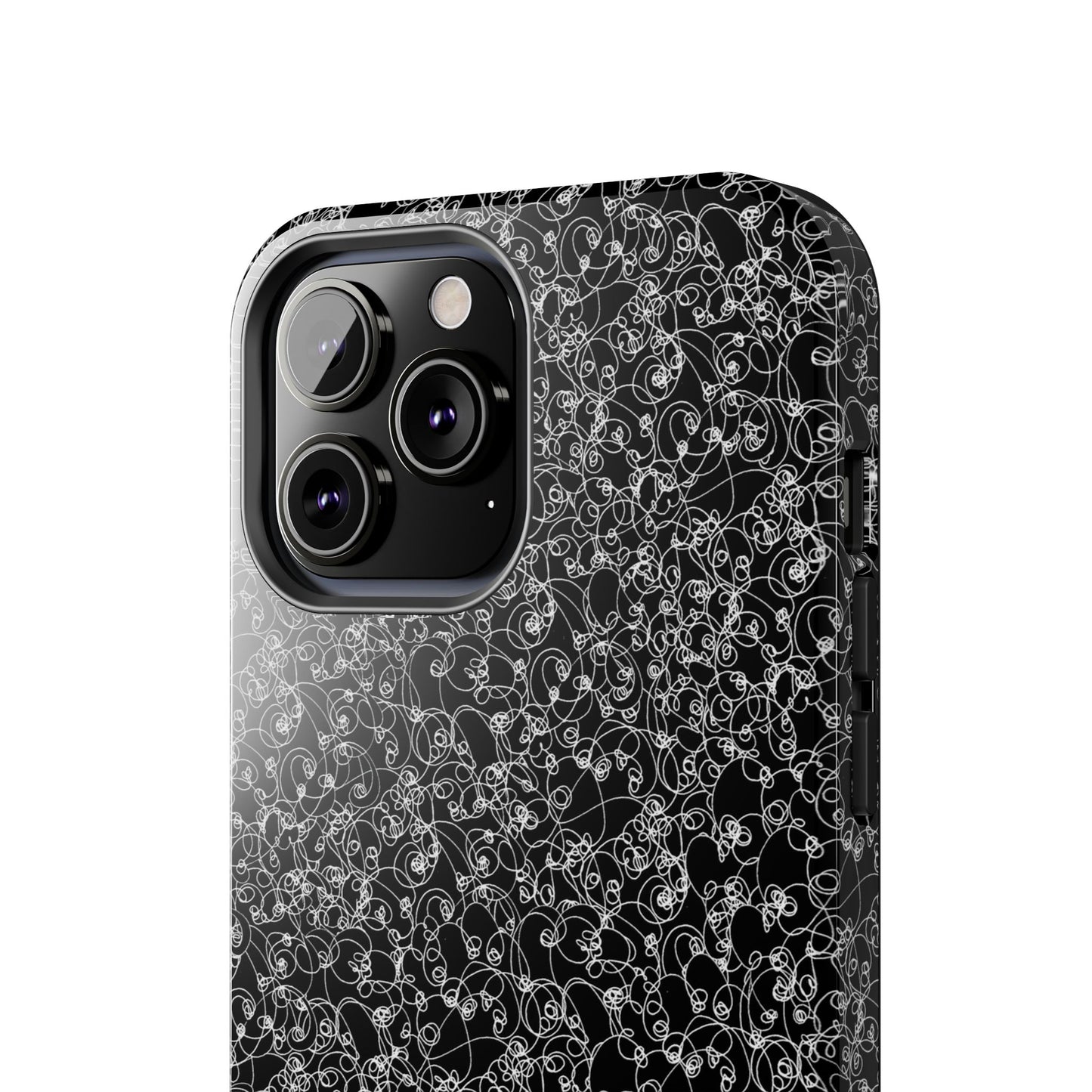 Scribble Black / White Phone Case