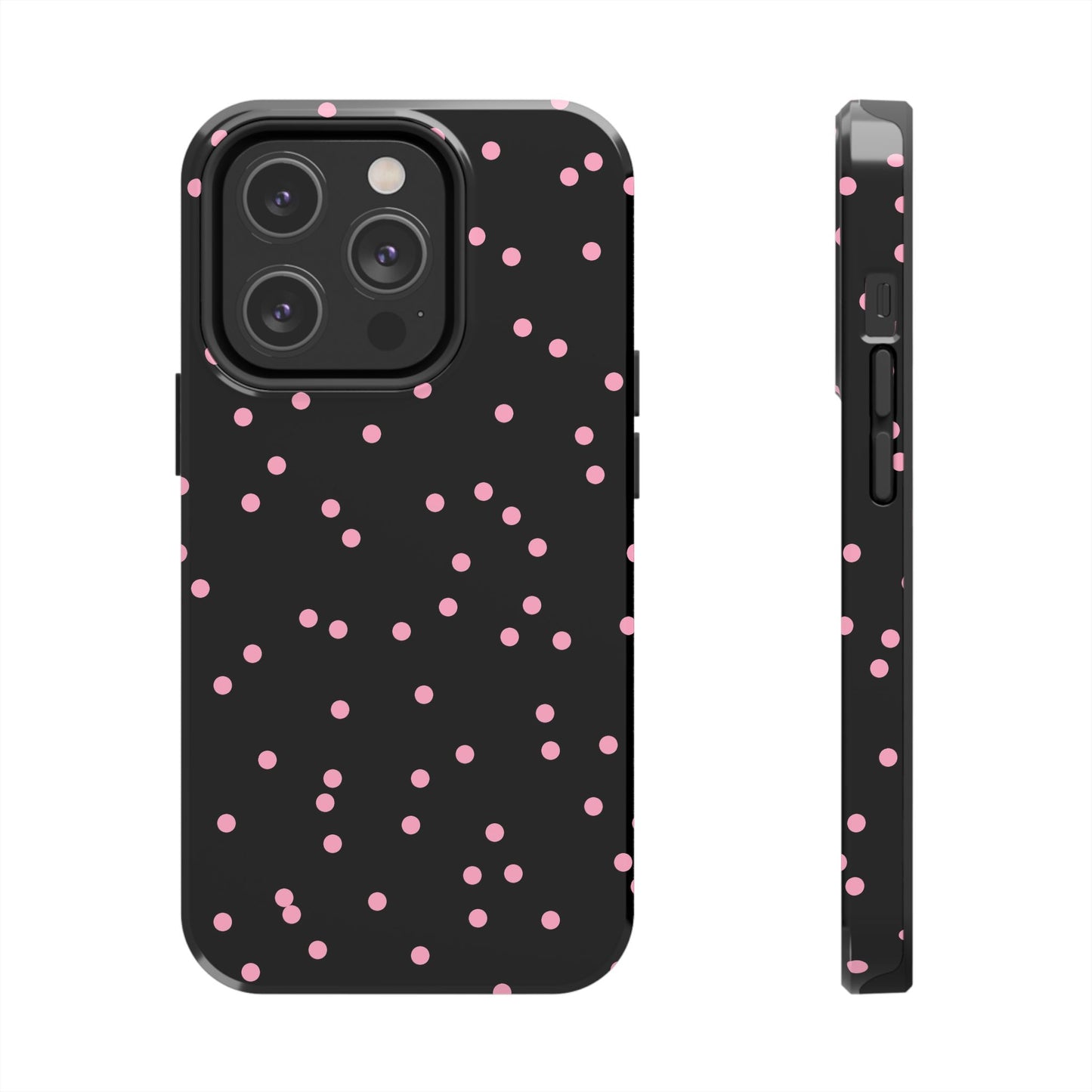 Space Dots Black / Pink Phone Case