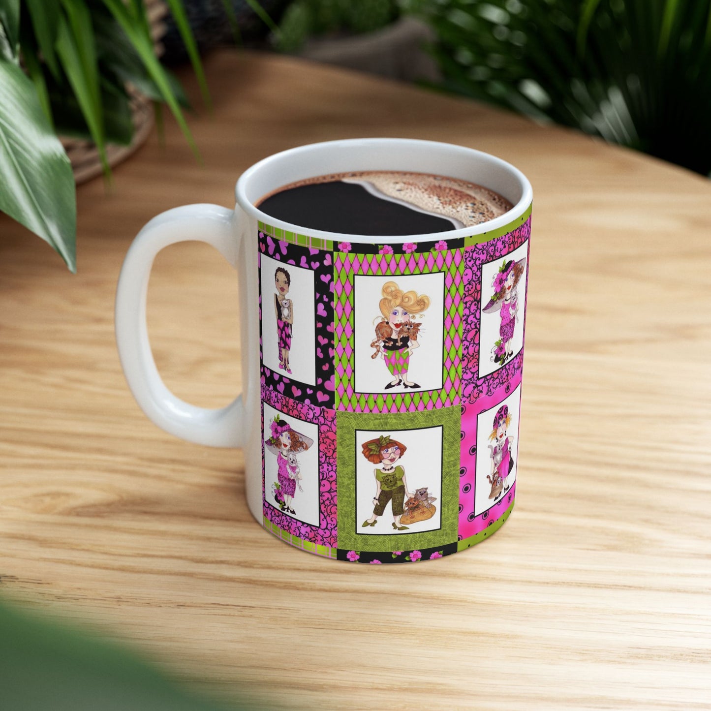 Cat Ladies Cerise Cup