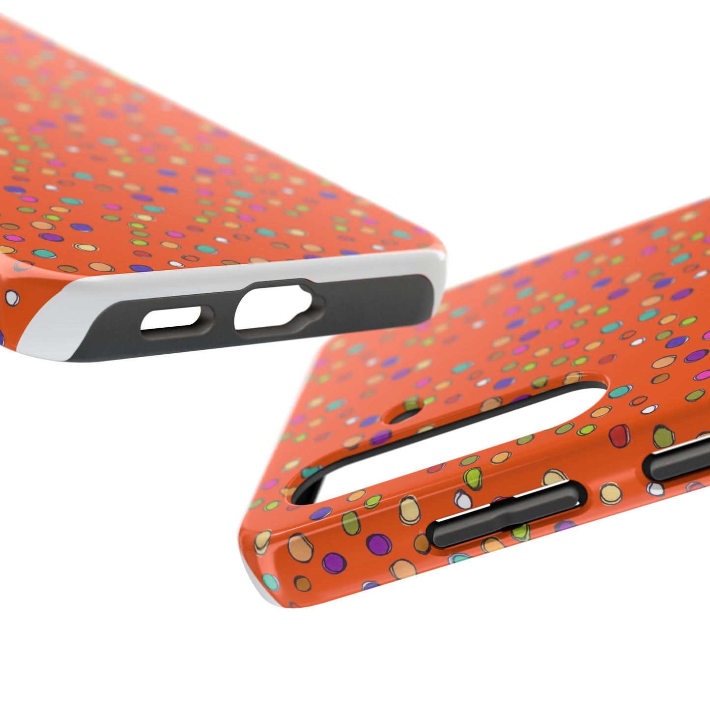 Dog Dots Orange Phone Case