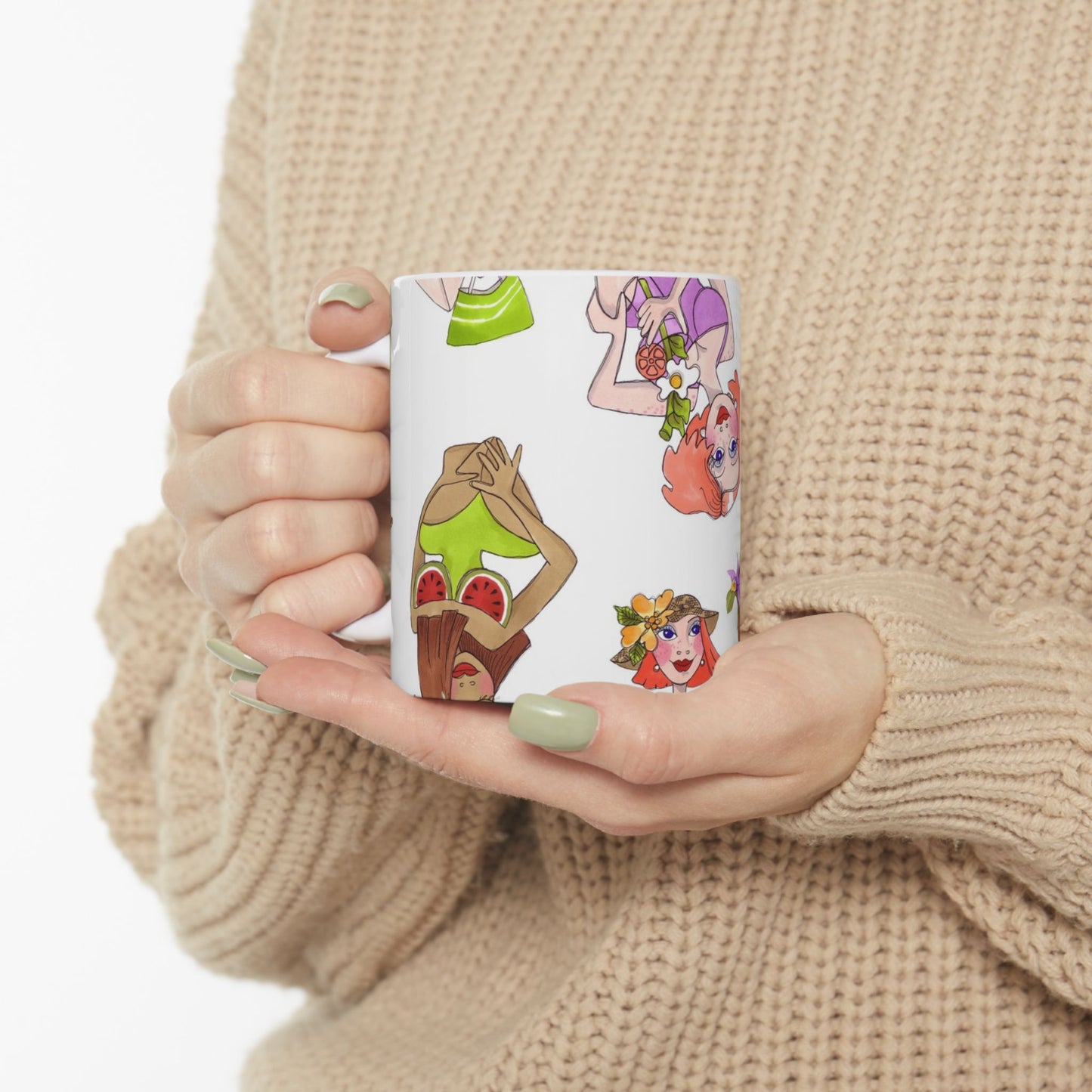 Island Toss White Cup