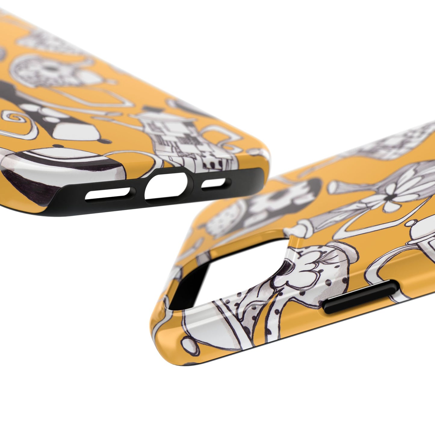 Fancy Pots Yellow Phone Case