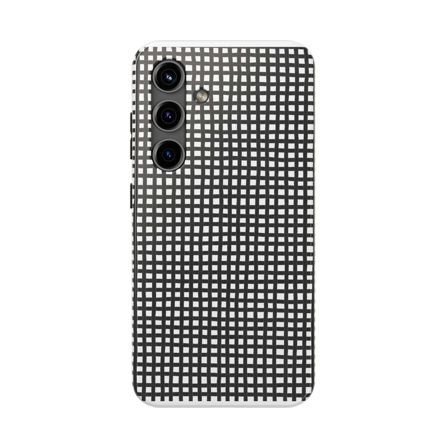 Chipper Check Black / White Phone Case