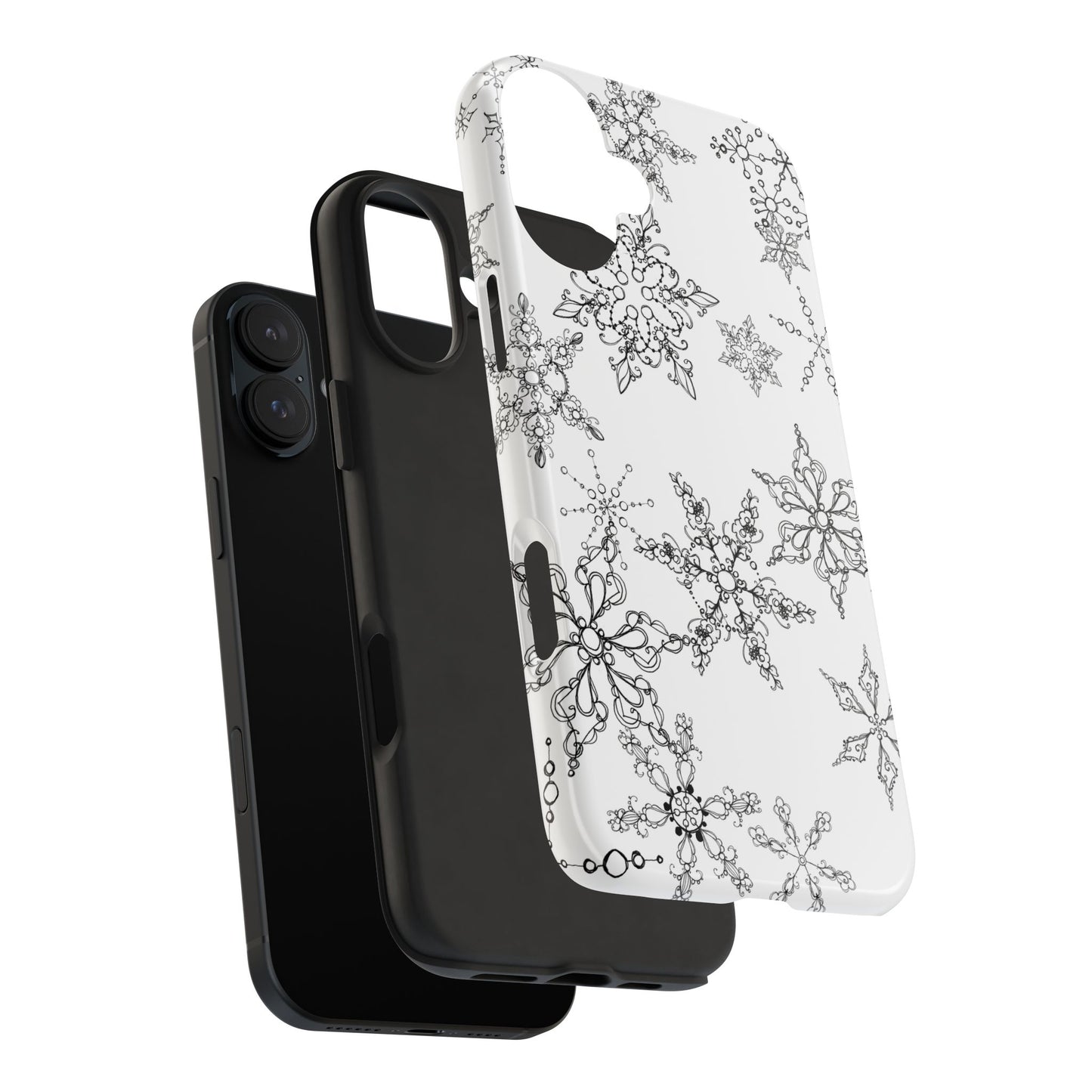 Random Flakes White Phone Case