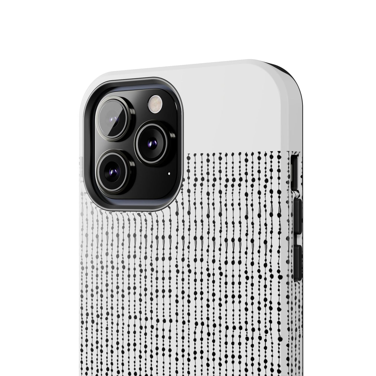 Beaded Curtain White / Black Phone Case