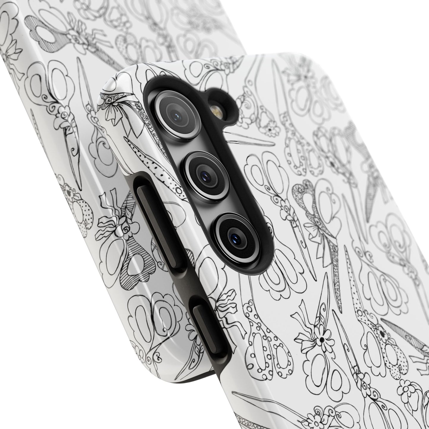 Scissor Blizzard White Phone Case