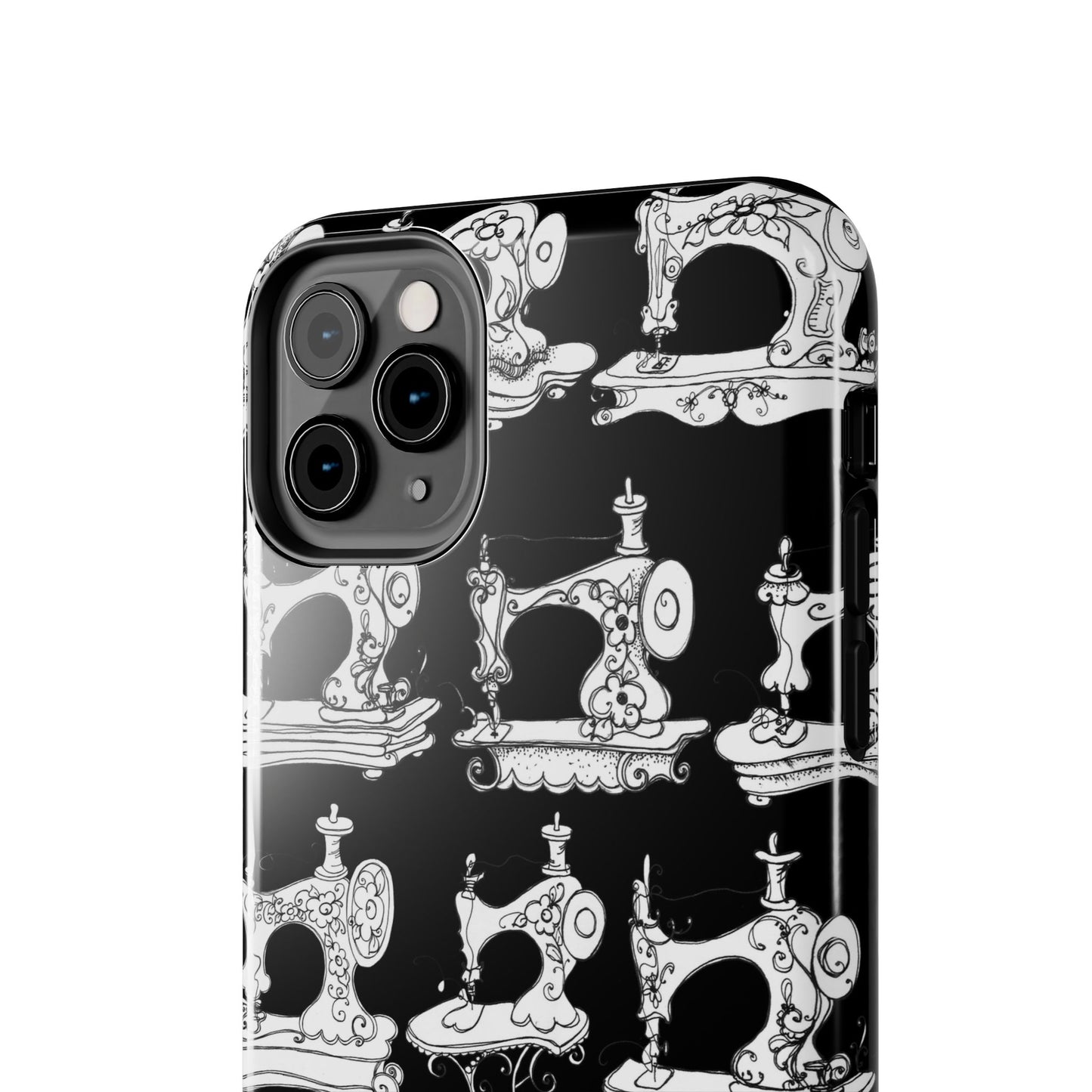 Sew Sew Black / White Phone Case