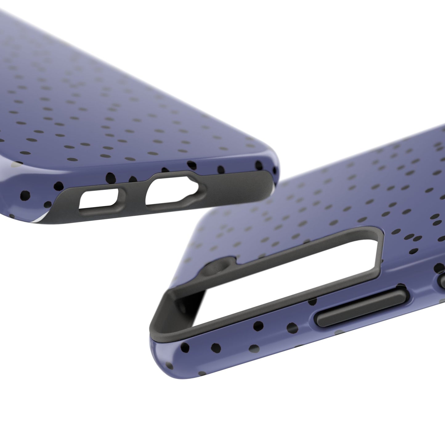 Dinky Dots Blue / Black Phone Case