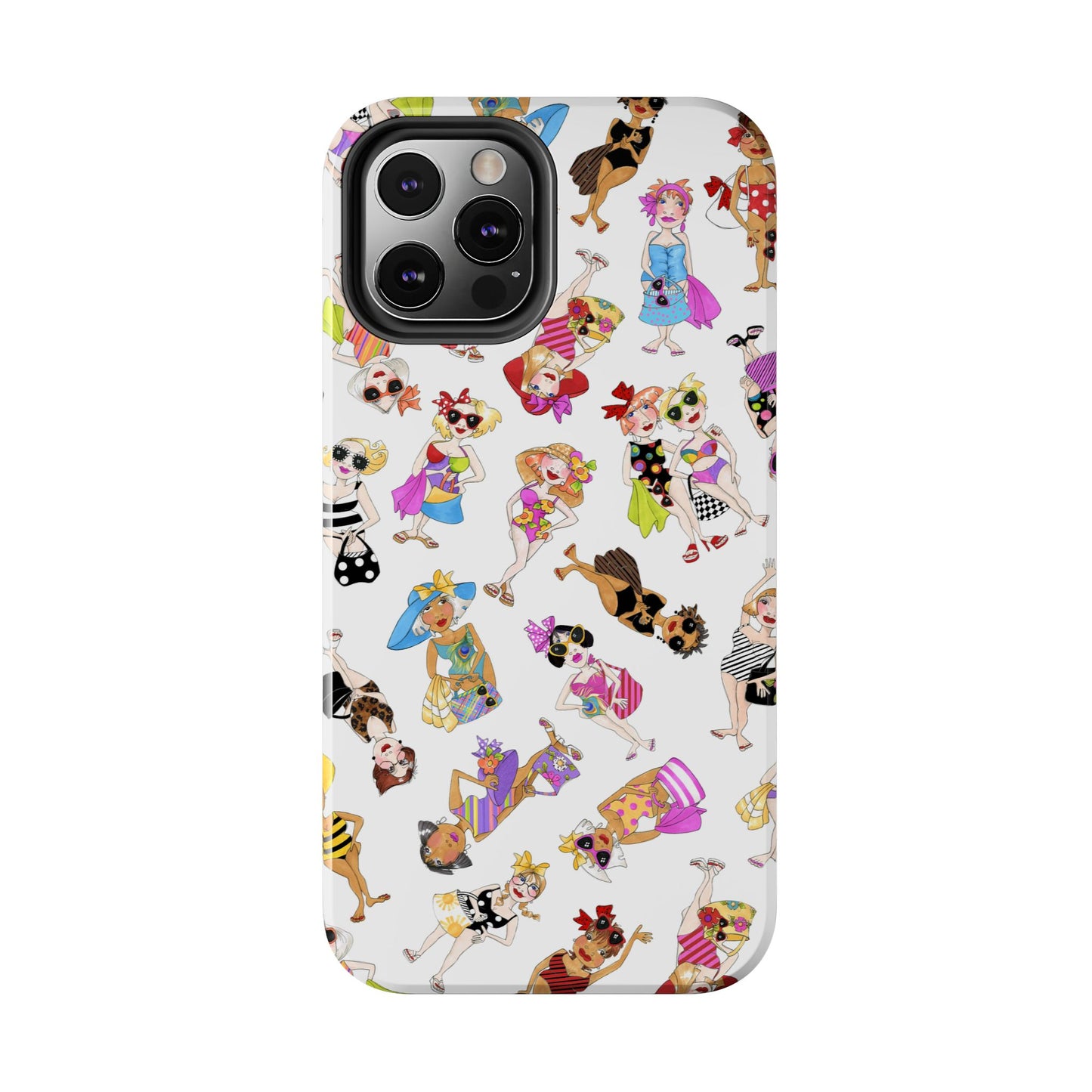 Tossed Beauties White Phone Case