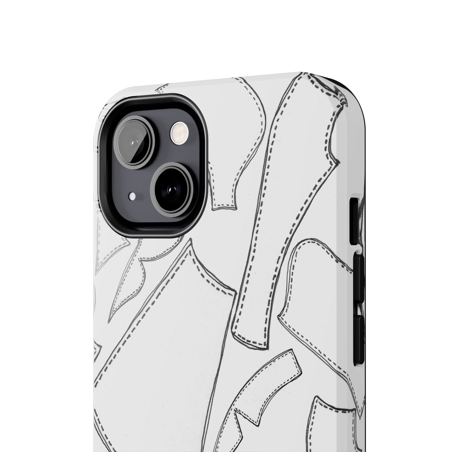 Pattern Pieces White Phone Case