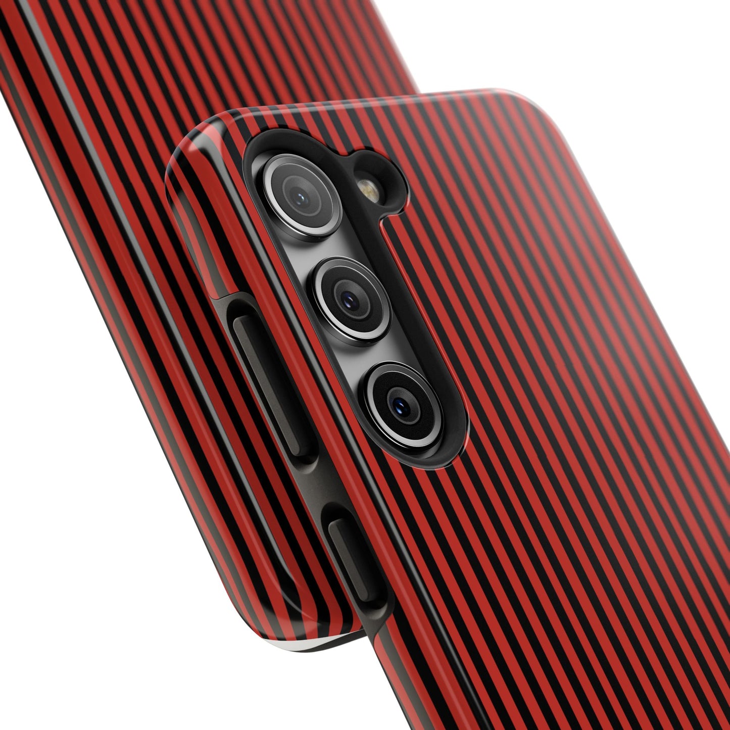 Stripe Red / Black Phone Case