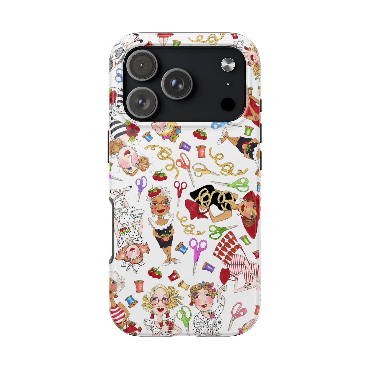 Sew Tossed White Phone Case