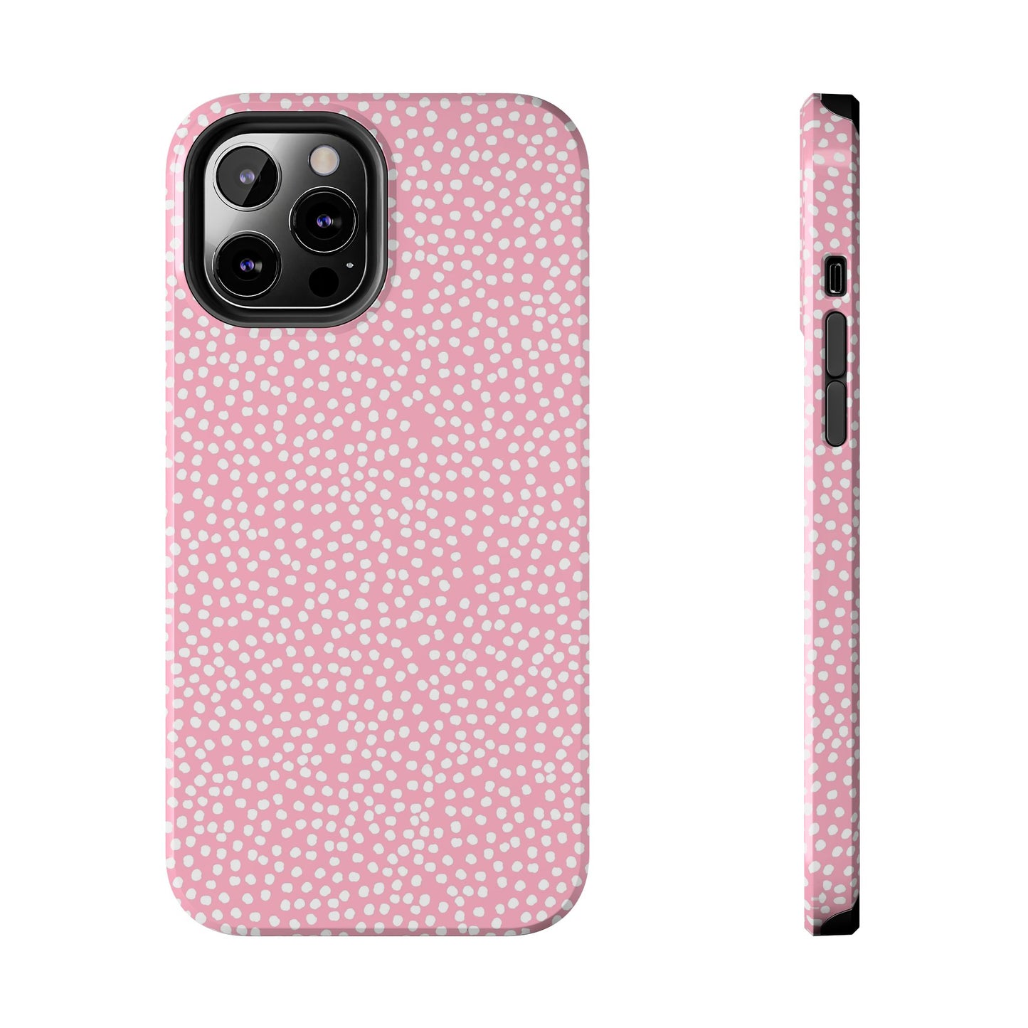 Bitty Dots Pink / White Phone Case
